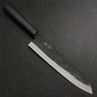 Gyuto Blue Steel #1 Kurouchi Dark Blue Urushi Handle 240mm (9.4”)-[Musashi]-[Japan-Küchenmesser]