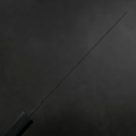 Gyuto Blue Steel #1 Kurouchi Dunkelblauer Urushi Griff 210mm-[Musashi]-[Japan-Küchenmesser]