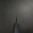 Gyuto Blue Steel #1 Kurouchi Dunkelblauer Urushi Griff 240mm-[Musashi]-[Japan-Küchenmesser]