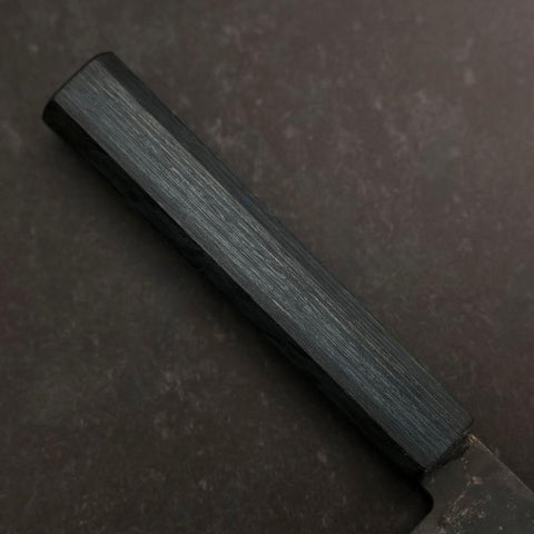 Gyuto Blue Steel #1 Kurouchi Dunkelblauer Urushi Griff 240mm-[Musashi]-[Japan-Küchenmesser]