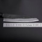 Gyuto Blue Steel #1 Kurouchi Edelstahlummantelung Walnussholz Griff 210mm-[Musashi]-[Japan-Küchenmesser]
