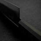 Gyuto Blue Steel #1 Kurouchi Grüner Urushi Griff 210mm-[Musashi]-[Japan-Küchenmesser]