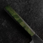 Gyuto Blue Steel #1 Kurouchi Grüner Urushi Griff 210mm-[Musashi]-[Japan-Küchenmesser]