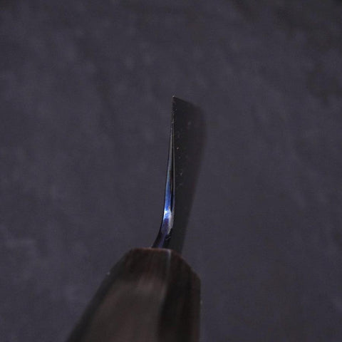 Gyuto Blue Steel #1 Kurozome Damast Büffelhorn und Ebenholz Griff 210mm-[Musashi]-[Japan-Küchenmesser]