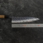 Gyuto Blue Steel #1 Nashiji Büffelhorn und Walnussholz Griff 210mm-[Musashi]-[Japan-Küchenmesser]