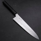 Gyuto Blue Steel #1 Suminagashi Buffalo Ebony Handle 240mm (9.4”)-[Musashi]-[Japan-Küchenmesser]