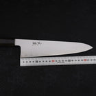 Gyuto Blue Steel #1 Suminagashi Buffalo Ebony Handle 240mm-[Musashi]-[Japan-Küchenmesser]