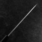 Gyuto Blue Steel #1 Suminagashi Büffelhorn und Ebenholz Griff 200mm-[Musashi]-[Japan-Küchenmesser]