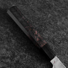 Gyuto Blue Steel #1 Suminagashi Büffelhorn und Ebenholz Griff 200mm-[Musashi]-[Japan-Küchenmesser]