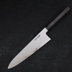 Gyuto Blue Steel #1 Suminagashi Büffelhorn und Ebenholz Griff 240mm-[Musashi]-[Japan-Küchenmesser]