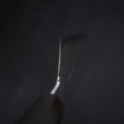 Gyuto Blue Steel #1 Suminagashi Büffelhorn und Ebenholz Griff 240mm-[Musashi]-[Japan-Küchenmesser]