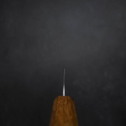 Gyuto Blue Steel #2 Edelstahlummantelung Poliert Eichenholz Griff 165mm-[Musashi]-[Japan-Küchenmesser]