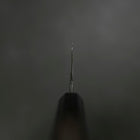 Gyuto Blue Steel #2 Kurouchi Büffelhorn und Ebenholz Griff 210mm-[Musashi]-[Japan-Küchenmesser]