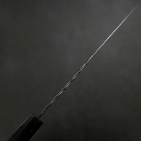 Gyuto Blue Steel #2 Kurouchi Büffelhorn und Ebenholz Griff 210mm-[Musashi]-[Japan-Küchenmesser]