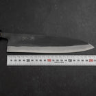 Gyuto Blue Steel #2 Kurouchi Büffelhorn und Ebenholz Griff 210mm-[Musashi]-[Japan-Küchenmesser]