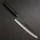 Gyuto Blue Steel #2 Kurouchi Büffelhorn und Ebenholz Griff 210mm-[Musashi]-[Japan-Küchenmesser]