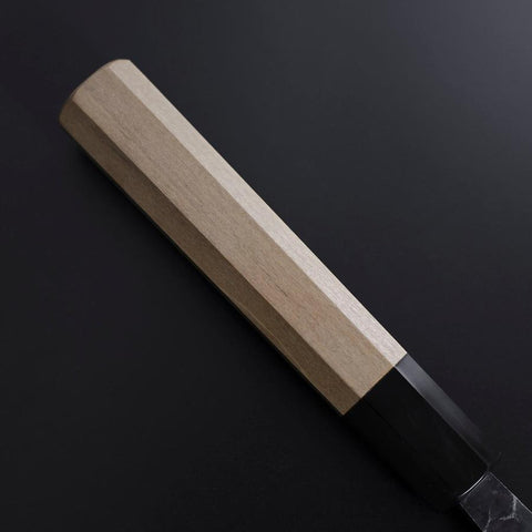 Gyuto Blue Steel #2 Kurouchi Büffelhorn und Magnolienholz Griff 210M-[Musashi]-[Japan-Küchenmesser]