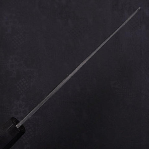Gyuto Blue Steel #2 Kurouchi Chokin "Drache" Büffelhorn und Ebenholz Griff 210mm-[Musashi]-[Japan-Küchenmesser]