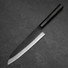 Gyuto Blue Steel #2 Kurouchi Chokin Drache Büffelhorn und Ebenholz Griff 210mm-[Musashi]-[Japan-Küchenmesser]