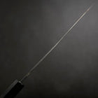 Gyuto Blue Steel #2 Kurouchi Chokin „Drache“ Büffelhorn und Ebenholz Griff 210mm-[Musashi]-[Japan-Küchenmesser]