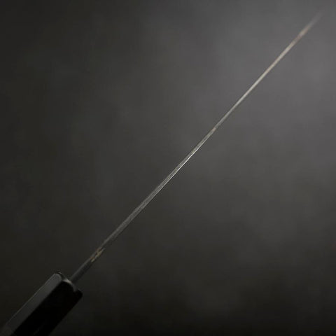 Gyuto Blue Steel #2 Kurouchi Chokin „Drache“ Büffelhorn und Ebenholz Griff 210mm-[Musashi]-[Japan-Küchenmesser]