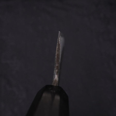 Gyuto Blue Steel #2 Kurouchi Chokin "Drache" Büffelhorn und Ebenholz Griff 240mm-[Musashi]-[Japan-Küchenmesser]