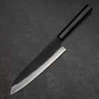 Gyuto Blue Steel #2 Kurouchi Chokin Hannya Buffalo Ebony Handle 210mm (8.3”)-[Musashi]-[Japan-Küchenmesser]