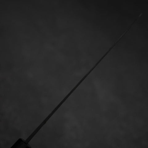 Gyuto Blue Steel #2 Kurouchi Chokin Hannya Büffelhorn und Ebenholz Griff 210mm-[Musashi]-[Japan-Küchenmesser]