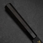 Gyuto Blue Steel #2 Kurouchi Chokin Hannya Büffelhorn und Ebenholz Griff 210mm-[Musashi]-[Japan-Küchenmesser]