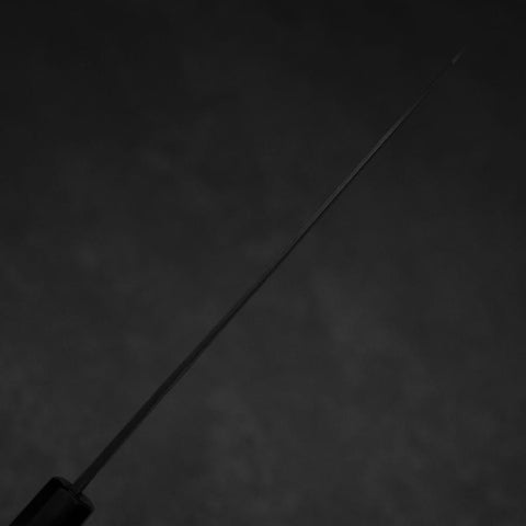 Gyuto Blue Steel #2 Kurouchi Chokin Koi Büffelhorn und Ebenholz Griff 210mm-[Musashi]-[Japan-Küchenmesser]