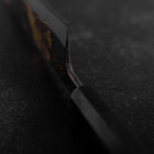 Gyuto Blue Steel #2 Kurouchi Chokin Ukiyo-E Büffelhorn und Ebenholz Griff 210mm (Asamura)-[Musashi]-[Japan-Küchenmesser]
