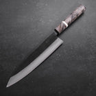 Gyuto Blue Steel #2 Kurouchi Damascus Maple Handle 210mm-[Musashi]-[Japan-Küchenmesser]