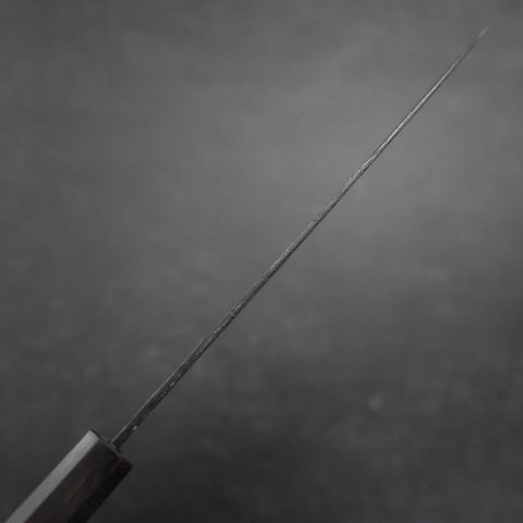 Gyuto Blue Steel #2 Kurouchi Ebenholz Griff 210mm-[Musashi]-[Japan-Küchenmesser]