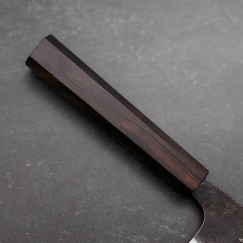 Gyuto Blue Steel #2 Kurouchi Ebenholz Griff 210mm-[Musashi]-[Japan-Küchenmesser]