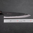 Gyuto Blue Steel #2 Kurouchi Ebenholz Griff 210mm-[Musashi]-[Japan-Küchenmesser]