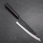 Gyuto Blue Steel #2 Kurouchi Ebenholz Griff 210mm-[Musashi]-[Japan-Küchenmesser]