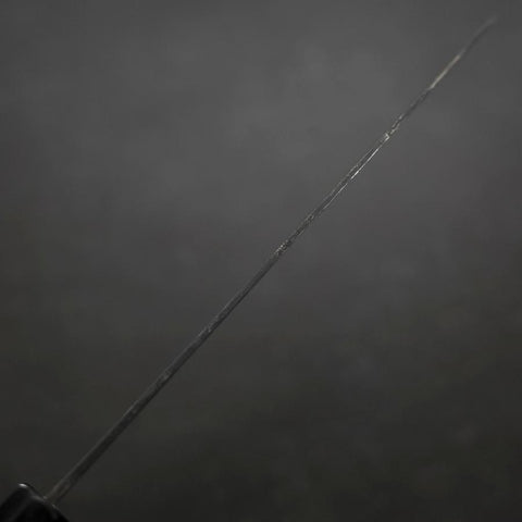 Gyuto Blue Steel #2 Kurouchi Sakura Fuji Büffelhorn und Ebenholz Griff 210mm-[Musashi]-[Japan-Küchenmesser]