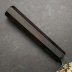 Gyuto Blue Steel #2 Kurouchi Sakura Fuji Büffelhorn und Ebenholz Griff 210mm-[Musashi]-[Japan-Küchenmesser]