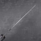 Gyuto Blue Steel #2 Kurouchi Schwarzer Ishime Urushi Griff 210M-[Musashi]-[Japan-Küchenmesser]