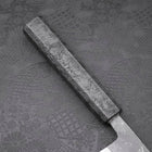 Gyuto Blue Steel #2 Kurouchi Schwarzer Ishime Urushi Griff 210M-[Musashi]-[Japan-Küchenmesser]