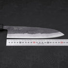 Gyuto Blue Steel #2 Kurouchi Schwarzer Ishime Urushi Griff 210M-[Musashi]-[Japan-Küchenmesser]