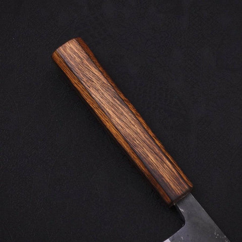 Gyuto Blue Steel #2 Kurouchi Sumi Urushi Griff 210mm-[Musashi]-[Japan-Küchenmesser]