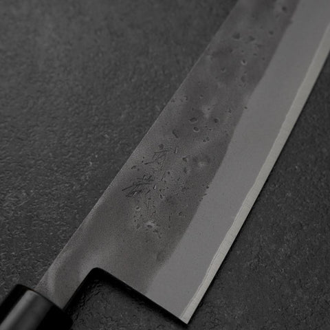 Gyuto Blue Steel #2 Nashiji Edelstahlummantelung Eibenholz Griff 210mm-[Musashi]-[Japan-Küchenmesser]
