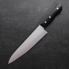 Gyuto Blue Steel #2 Stainless Clad Tsuchime Western Black Handle 180mm (7”)-[Musashi]-[Japan-Küchenmesser]