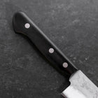 Gyuto Blue Steel #2 Stainless Clad Tsuchime Western Black Handle 180mm (7”)-[Musashi]-[Japan-Küchenmesser]