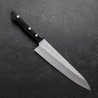 Gyuto Blue Steel #2 Stainless Clad Tsuchime Western Black Handle 180mm (7”)-[Musashi]-[Japan-Küchenmesser]
