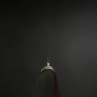 Gyuto Blue Super Edelstahlummantelung Poliert Westlicher Griff in Schwarz-Rot 180mm-[Musashi]-[Japan-Küchenmesser]