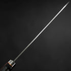 Gyuto Blue Super Edelstahlummantelung Poliert Westlicher Griff in Schwarz-Rot 180mm-[Musashi]-[Japan-Küchenmesser]