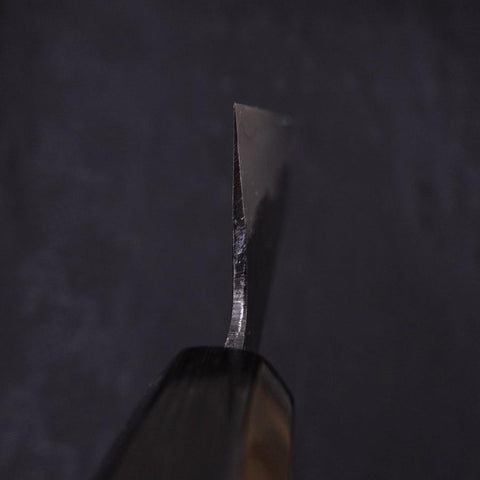 Gyuto Blue Super Kurouchi Buffalo Ebony Handle 180mm (7”)-[Musashi]-[Japan-Küchenmesser]