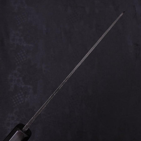 Gyuto Blue Super Kurouchi Buffalo Ebony Handle 180mm (7”)-[Musashi]-[Japan-Küchenmesser]